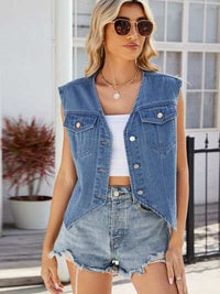 Sleeveless Denim Jacket