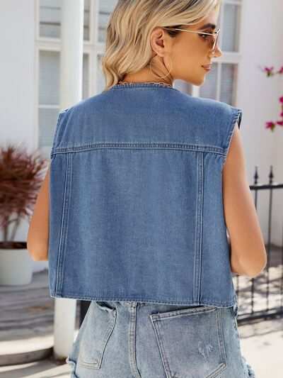 Sleeveless Denim Jacket