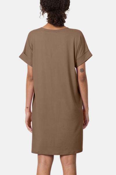 Sleeve V-Neck Dress