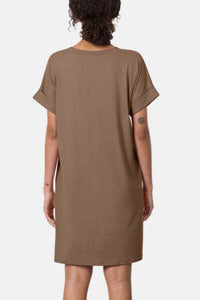 Sleeve V-Neck Dress